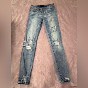 Buckle Black Blue Denim Jeans
